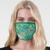 Supergirl Circle Green Pattern Face Mask