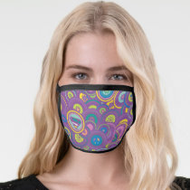 Supergirl Circle Purple Pattern Face Mask