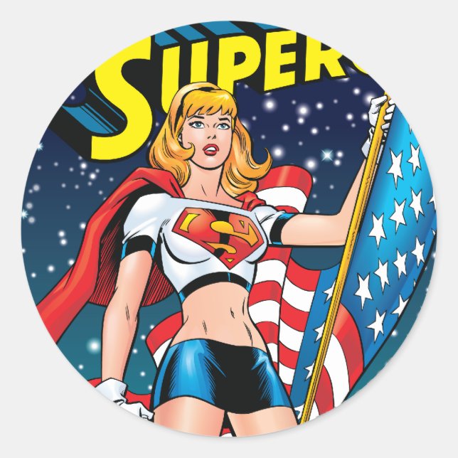 Supergirl Classic Round Sticker (Front)
