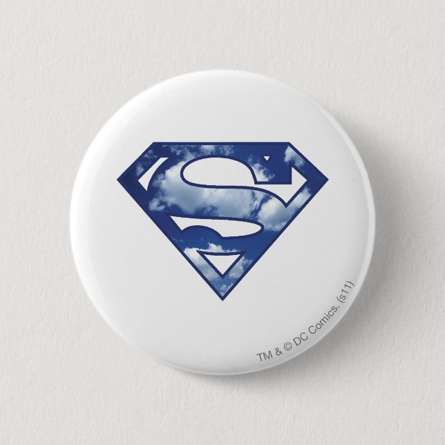 Supergirl Cloud Logo Pinback Button (Front)
