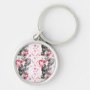Supergirl Collage Pattern Keychain