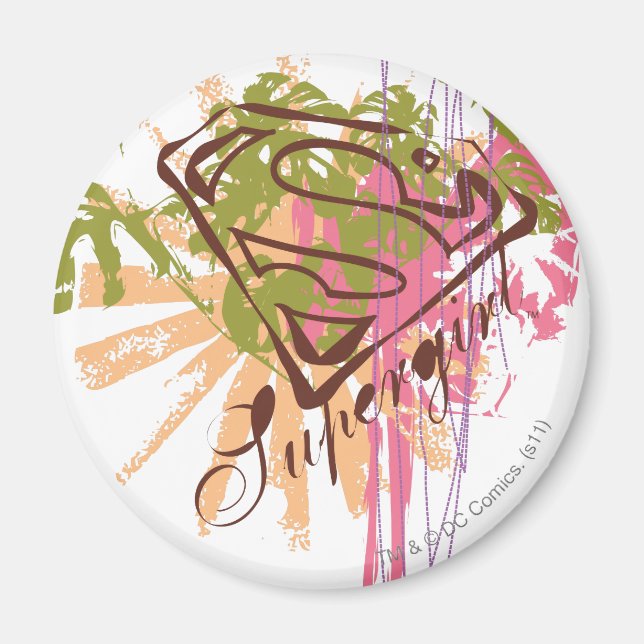 Supergirl Color Splash Magnet (Front)