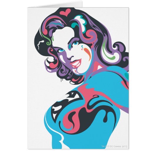Supergirl Color Splash Pose 1 Cards (Front)