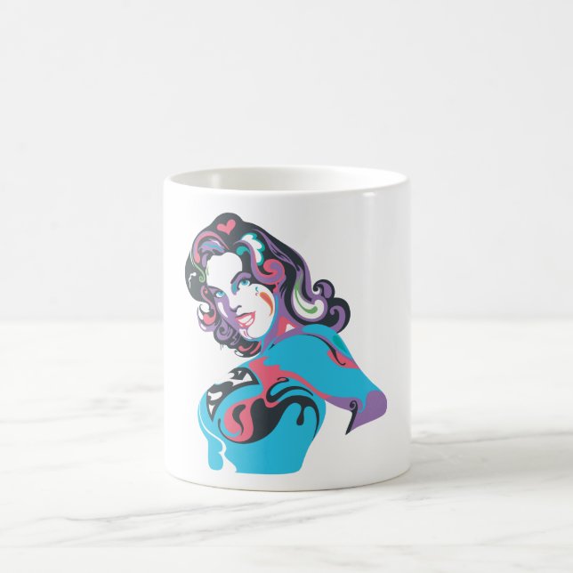 Supergirl Color Splash Pose 1 Coffee Mug (Center)