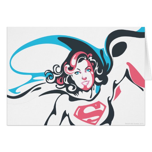 Supergirl Color Splash Pose 2 Cards (Front Horizontal)