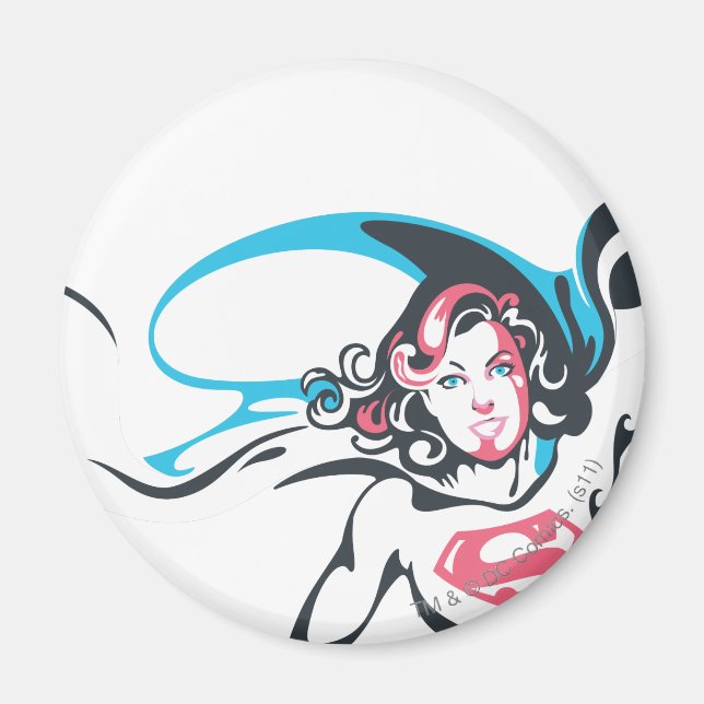 Supergirl Color Splash Pose 2 Magnet (Front)