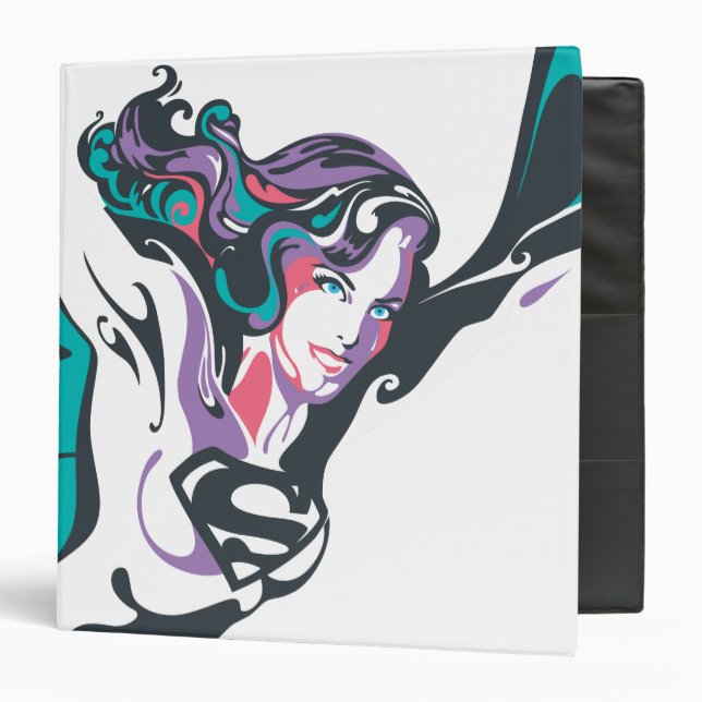 Supergirl Color Splash Pose 3 Binder (Front/Inside)