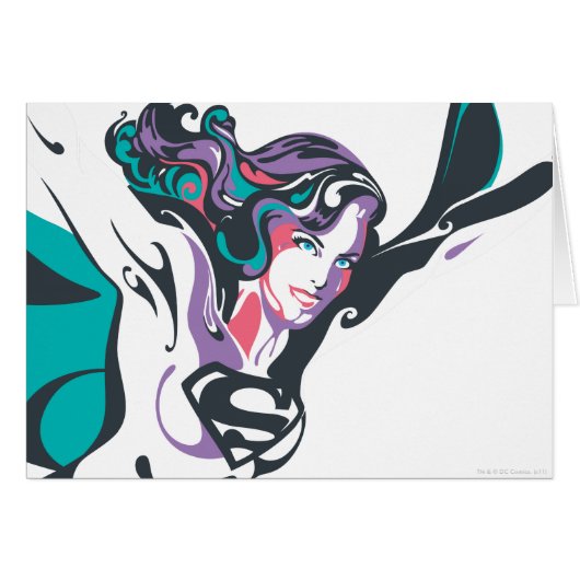 Supergirl Color Splash Pose 3 Cards (Front Horizontal)