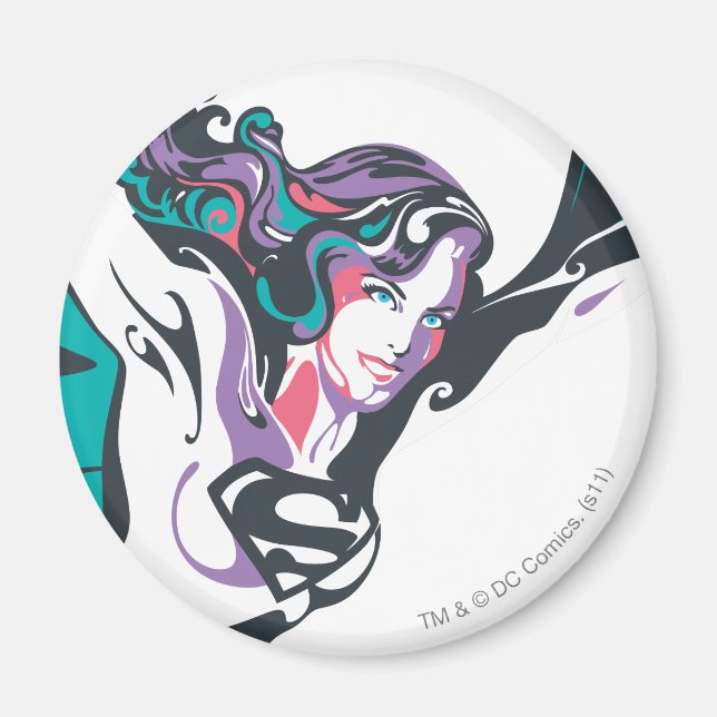 Supergirl Color Splash Pose 3 Magnet (Front)