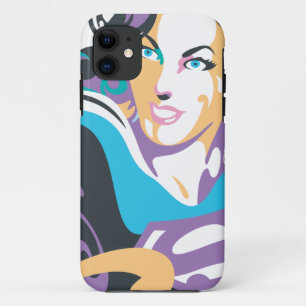 Supergirl Color Splash Swirls 1 iPhone 11 Case