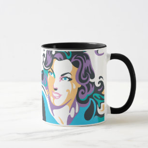 Supergirl Color Splash Swirls 1 Mug