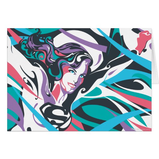 Supergirl Color Splash Swirls 2 (Front Horizontal)