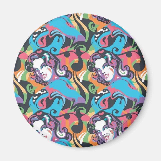 Supergirl Color Splash Swirls Pattern 1 Magnet (Front)
