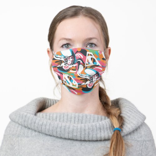 Supergirl Color Splash Swirls Pattern 4 Adult Cloth Face Mask