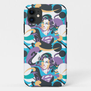 Supergirl Color Splash Swirls Pattern 5 iPhone 11 Case