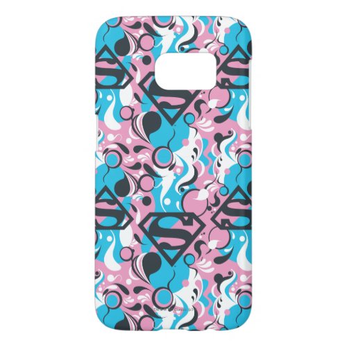 Supergirl Color Splash Swirls Pattern 7 Samsung Galaxy S7 Case