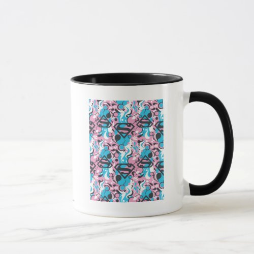 Supergirl Color Splash Swirls Pattern 7 Mug