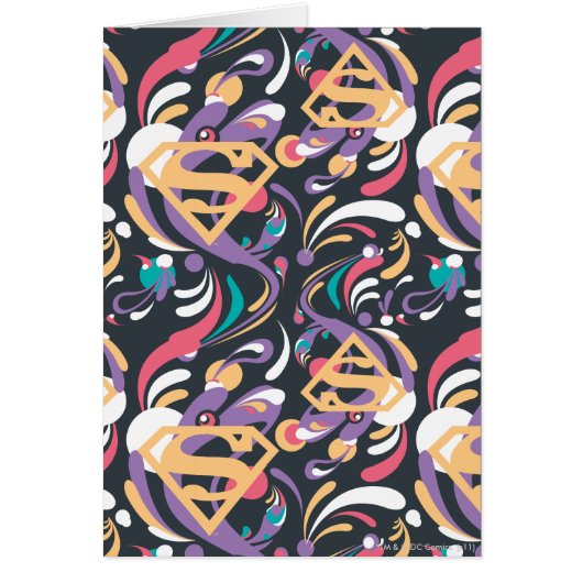 Supergirl Color Splash Swirls Pattern 8 (Front)