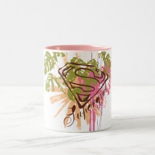 Supergirl Color Splash Two-Tone Coffee Mug