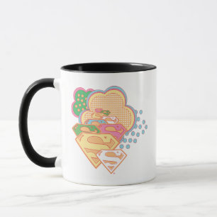 Supergirl Colorful Cloud Logo Mug