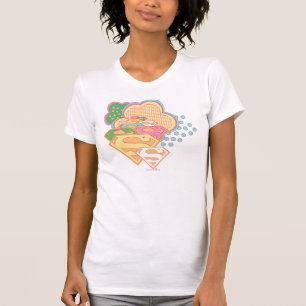 Supergirl Colorful Cloud Logo T-Shirt