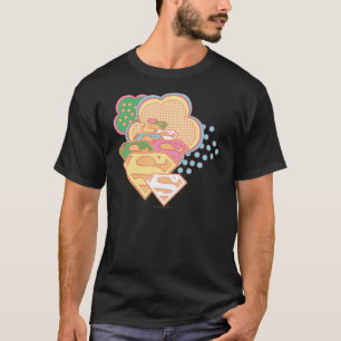 Supergirl Colorful Cloud Logo T-Shirt