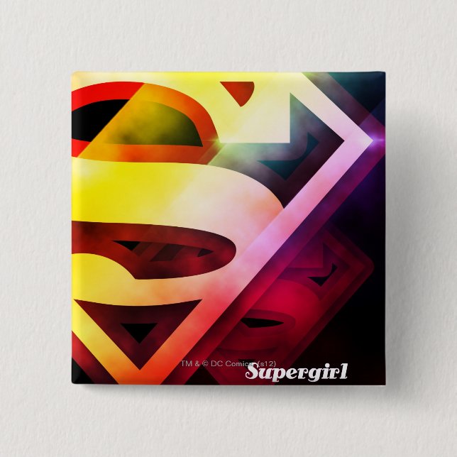 Supergirl Colorful Logo Button (Front)