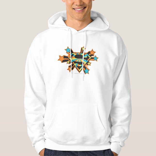 Supergirl Colorful Stars Logo Hoodie (Front)