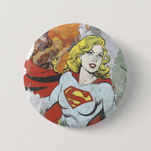 Supergirl Comic Capers 2 Button (Front)