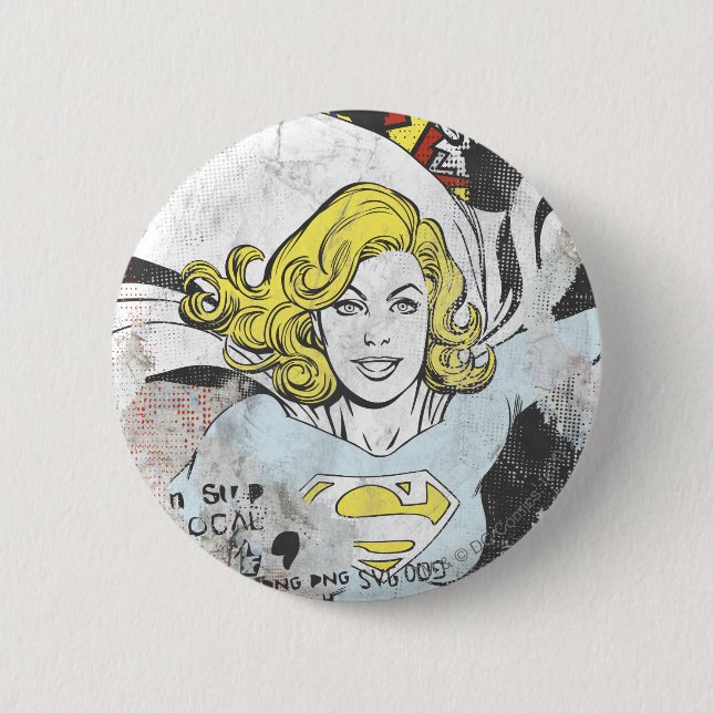 Supergirl Comic Capers 3 Pinback Button (Front)