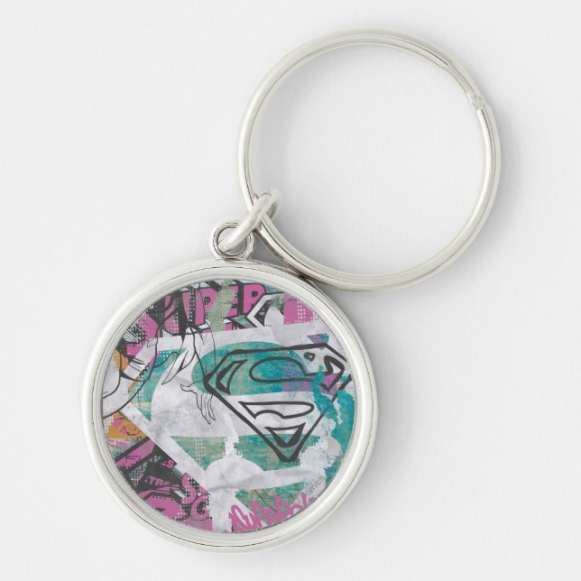 Supergirl Comic Capers Pattern 11 Keychain (Front)
