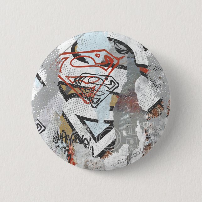 Supergirl Comic Capers Pattern 1 Pinback Button (Front)