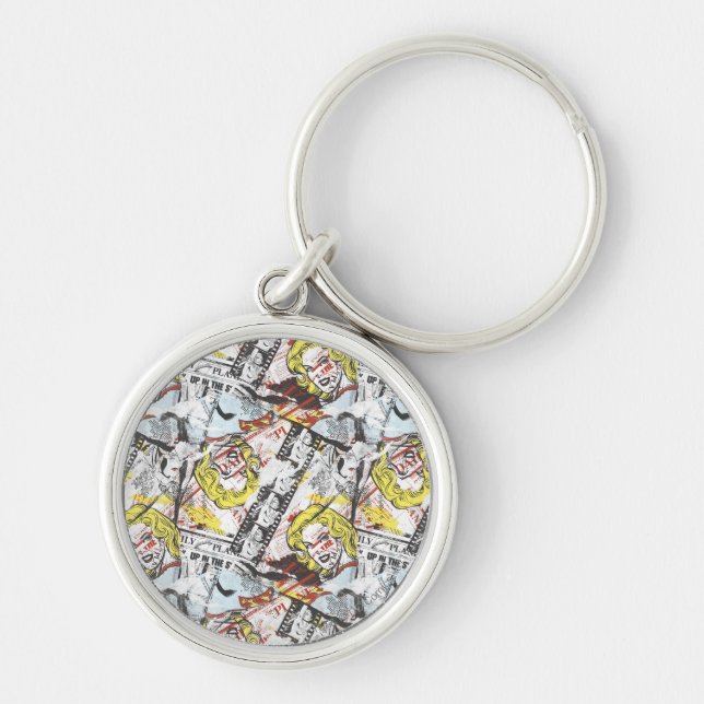 Supergirl Comic Capers Pattern 2 Keychain (Front)
