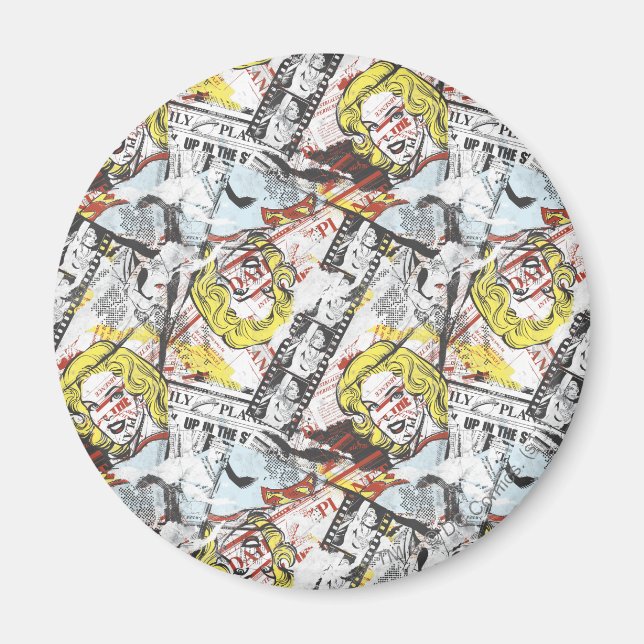 Supergirl Comic Capers Pattern 2 Magnet (Front)