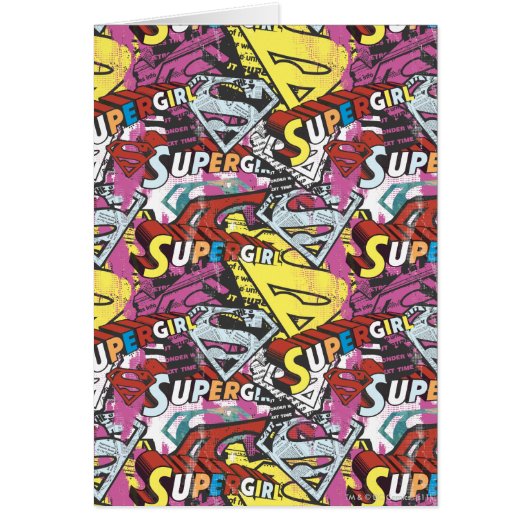 Supergirl Comic Capers Pattern 4 Cards (Front)
