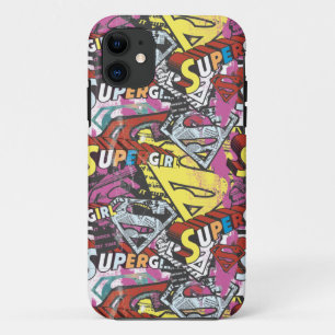 Supergirl Comic Capers Pattern 4 iPhone 11 Case