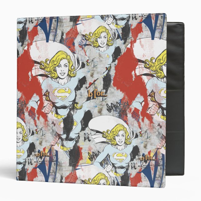Supergirl Comic Capers Pattern 5 Binder (Front/Inside)
