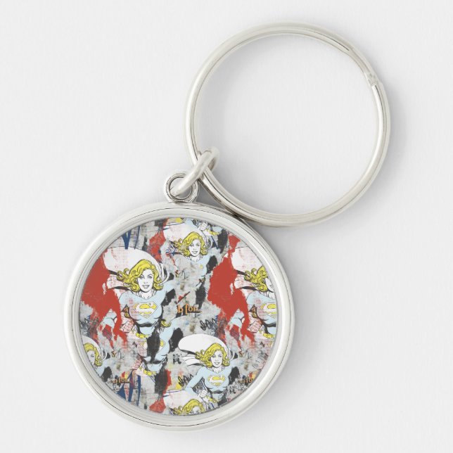 Supergirl Comic Capers Pattern 5 Keychain (Front)