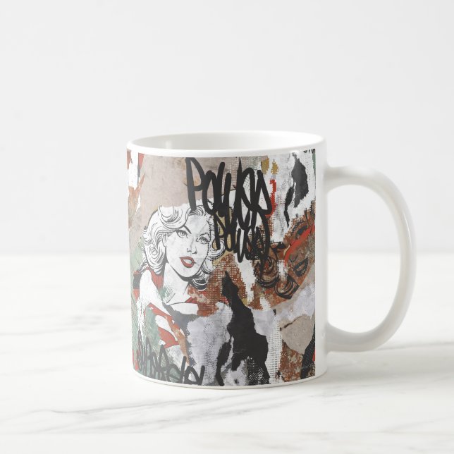 Supergirl Comic Capers Pattern 6 Coffee Mug (Right)
