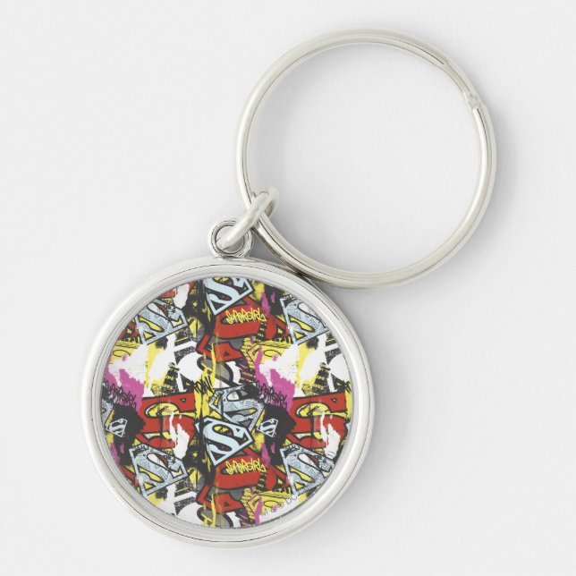 Supergirl Comic Capers Pattern 7 Keychain (Front)
