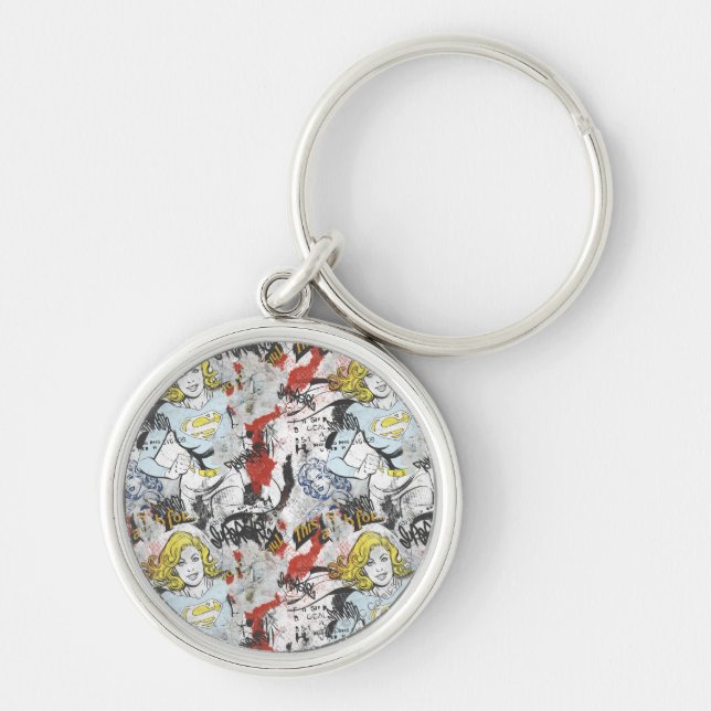 Supergirl Comic Capers Pattern 9 Keychain (Front)