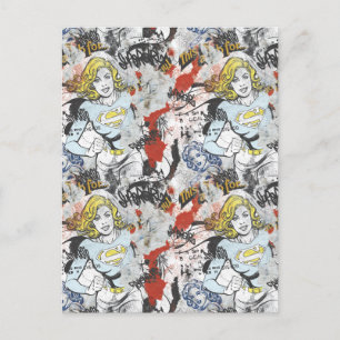Supergirl Comic Capers Pattern 9 Postcard
