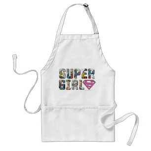 Supergirl Comic Logo Adult Apron