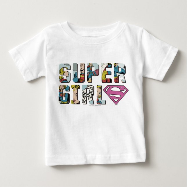 Supergirl Comic Logo Baby T-Shirt (Front)