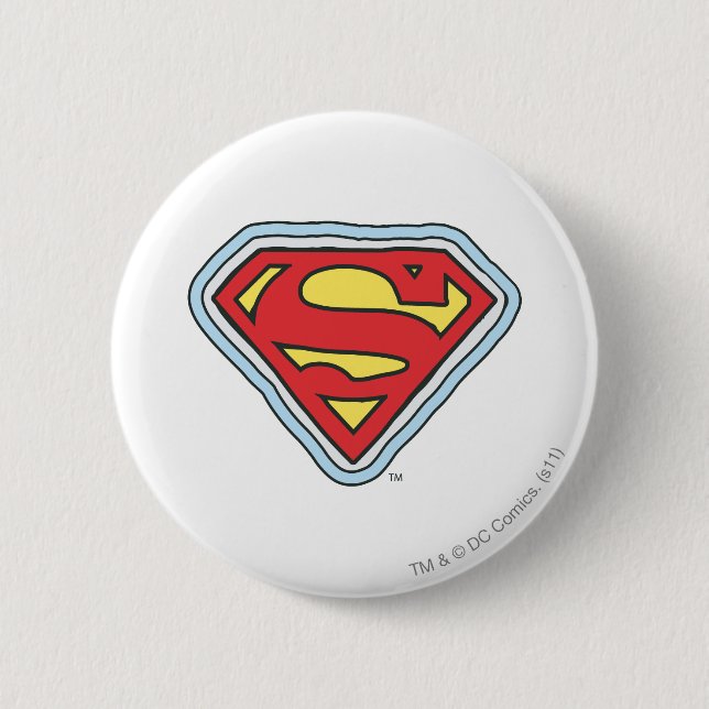 Supergirl Comic Logo Pinback Button (Front)