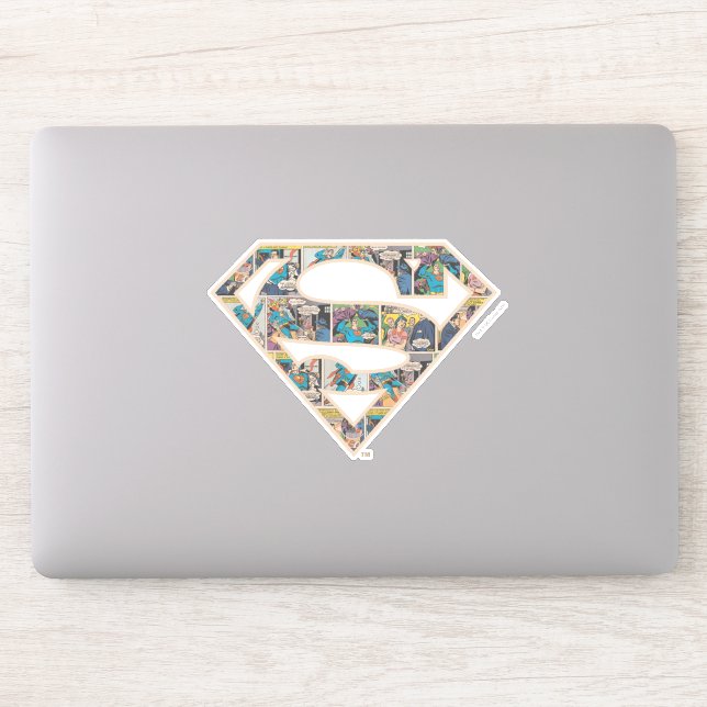 Supergirl Comic Strip Logo Sticker (Computer)