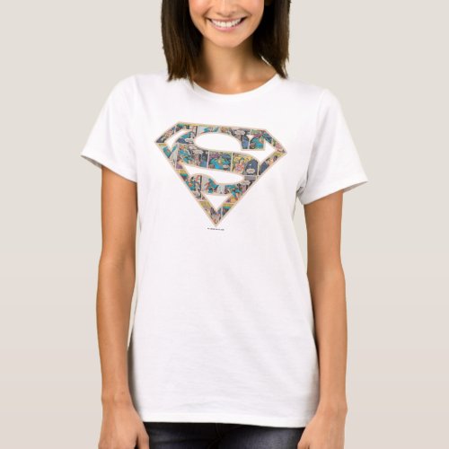 Supergirl Comic Strip Logo T_Shirt