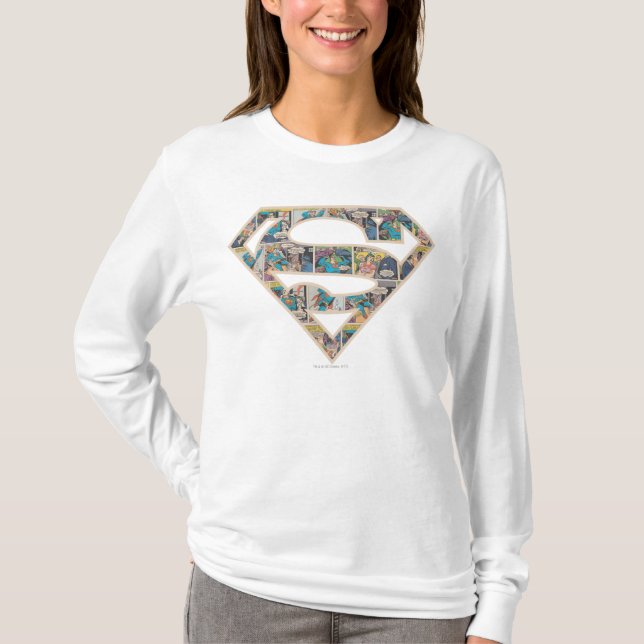 Supergirl Comic Strip Logo T-Shirt (Front)