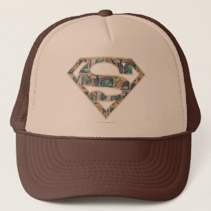 Supergirl Comic Strip Logo Trucker Hat