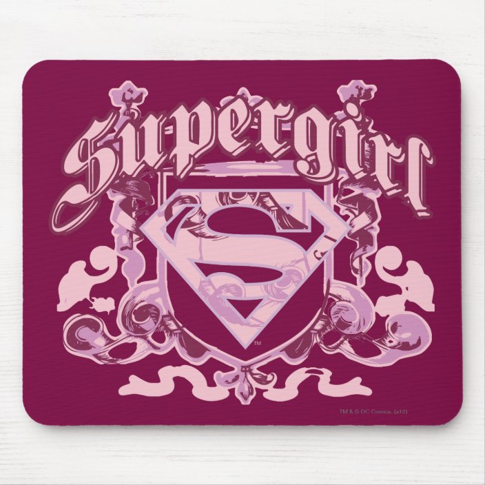 Supergirl Crest Design Mouse Pad